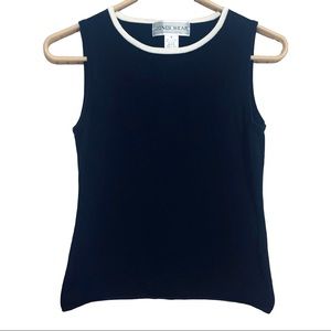 Jones Wear Silk Blend Black Top S